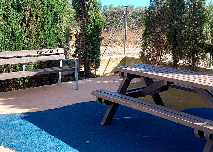 Zona de descanso en Almochuel