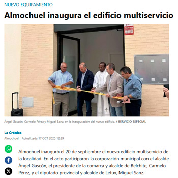 Almochuel inaugura el edificio multiservicio